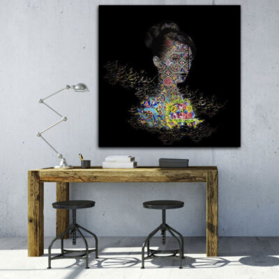Persian Canvas Art – Printed Black Parsi Queen