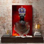 Persian Canvas Art - Printed Red Queen