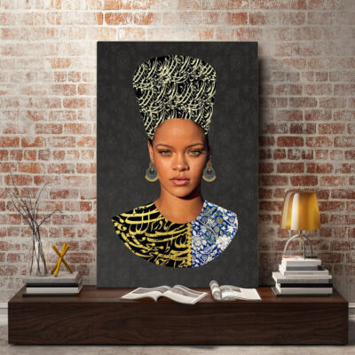 Persian Canvas Art – Printed Rihanna