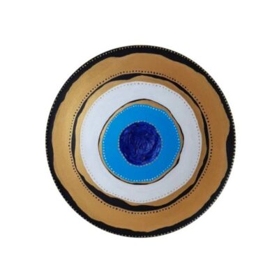 Hand-Painted Decorative Pottery Plate Cheshm Nazar II