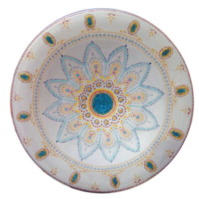 Hand-Painted Decorative Pottery Plate Negin
