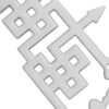 Persian Silver Necklace with Minimalist Calligraphy Eshgh