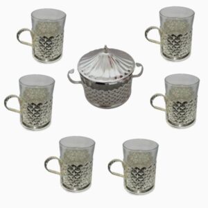 Iranian Special Silver Color Tea Service Set (7X)