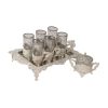 Persian Metal Tea & Coffee Set - Vintage Style Selvin
