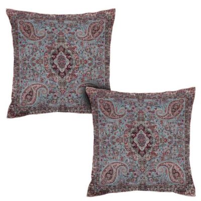 Persian Termeh Cushion Cover – Model Banafshe (2X) | Elegant Floral Design