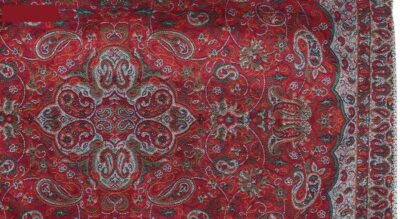 Persian Termeh Cushion Cover – Model Vermilion (2X) | Luxurious Silk Craft