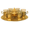 Persian Metal Tea & Coffee Set - Vintage Style Golden