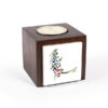 Persian Wooden Cube Tealight Holder Parsi Poetry (2X)