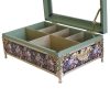 Wooden Tea Bag Organizer Box with Chests Blue