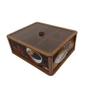 Iranian Wooden Gift & Tea Bag Box Model Coffee