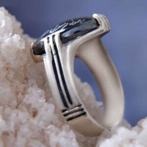 Islamic Men's Hadid Ring Model Mahan II