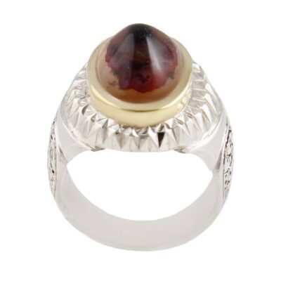 Persian Sulemani Hakik Silver Ring for Men Yas