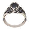 Persian Hematite Silver Ring Hadid Gemstone for Men Hamta