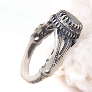 Islamic Muslim Men Hadid Ring Model Hamta