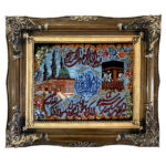 Hand-Knotted Islamic Wall Rug Makka & Madina