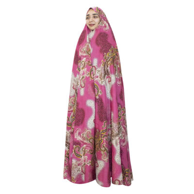 Iranian Cultural Chador for Women – Colorful, Ideal for Daily Use and Namaz, Pink