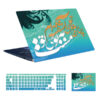 Laptop & Keyboard Stickers Model Blue Persian Calligraphy