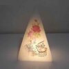Islamic Pyramid Salt Lamp Handcrafted with Wa In Yakad Verse