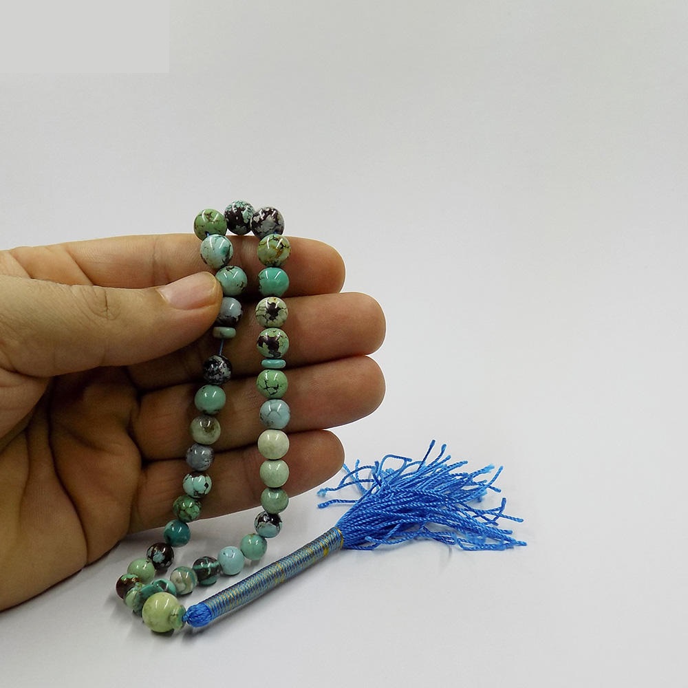 Persian Turquoise Tesbih Prayer Beads Model Hami - ShopiPersia