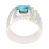 Persian Silver Ring with Neyshabur Turquoise Khorshidi