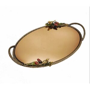 Persian Brass Serving Tea Tray Model Sparrow