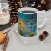 Persian Ceramic Coffee Mug - Rain Poem