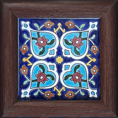 Decorative Persian Framed Ceramic Tile – Sonati