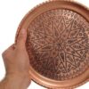 Persian Copper Serving Tray Traditionally Hammered G84