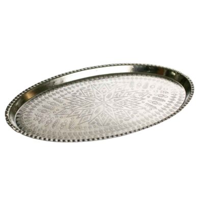 Persian Copper Serving Tray Traditionally Hammered G47