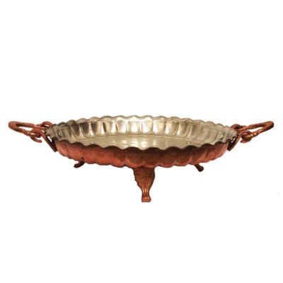 Persian Copper Serving Platter Hammered Armani