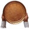 Persian Copper Serving Tray Traditionally Hammered Hakaki