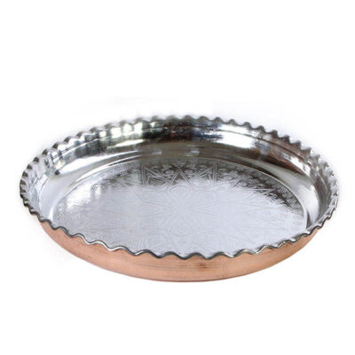 Persian Copper Serving Tray Traditionally Hammered G89