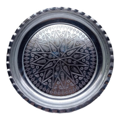 Persian Copper Serving Tray Traditionally Hammered Nice