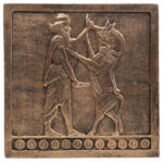 Fight with Monsters Inscription Replica Inspired by Ancient Persian