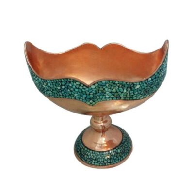 Persian Firuzehkubi Copper Candy Dish Model Mana33