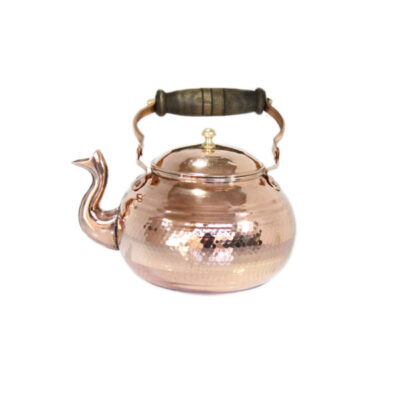 Persian Copper Tea Kettle Durable Stovetop Traditional Hammered Nazeri