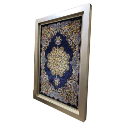Hand-Knotted Persian Wall Hanging Rug from Tabriz Depicting Lachak Toranj