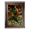 Hand-Knotted Persian Pictorial Rug from Tabriz Depicting Parrot