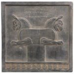Head Column Eagle Inscription Replica Inspired by Ancient Persian