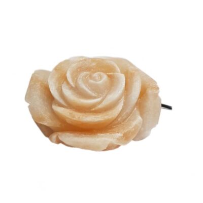 Persian Flower Salt Lamp – Handcrafted Rose G2 Design
