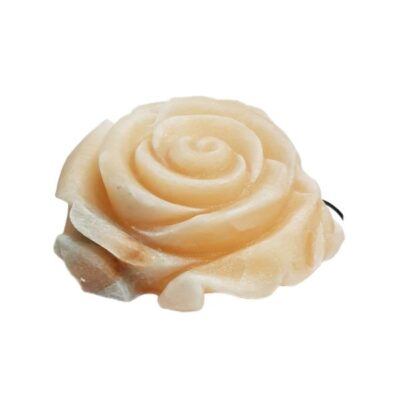 Persian Flower Salt Lamp – Handcrafted Roset Design