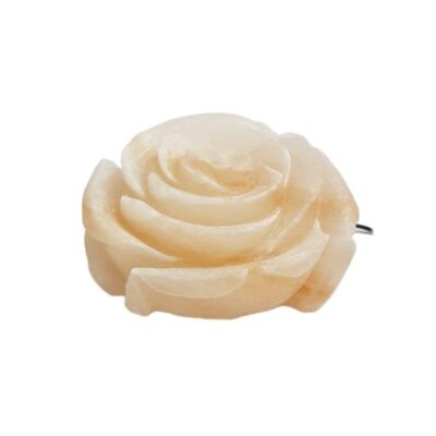 Persian Flower Salt Lamp – Handcrafted Natural Stone Design