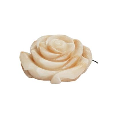 Persian Flower Salt Lamp – Handcrafted Rose Design