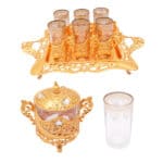 Persian Tea Set Model Celine Golden Color