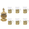 Persian Vintage Golden Tea Set Model Swan