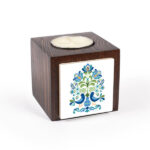 Persian Wooden Cube Tealight Holder Birds (2X)