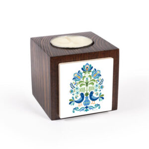 Persian Wooden Cube Tealight Holder Birds (2X)