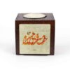 Persian Wooden Cube Tealight Holder Fish (2X)