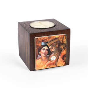 Persian Wooden Cube Tealight Holder King (2X)