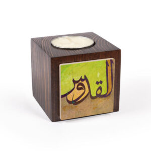 Persian Wooden Cube Tealight Holder Vira (2X)